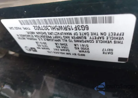 2017 Chevrolet Ss из США, поврежденный, VIN 6G3F15RW5HL307902